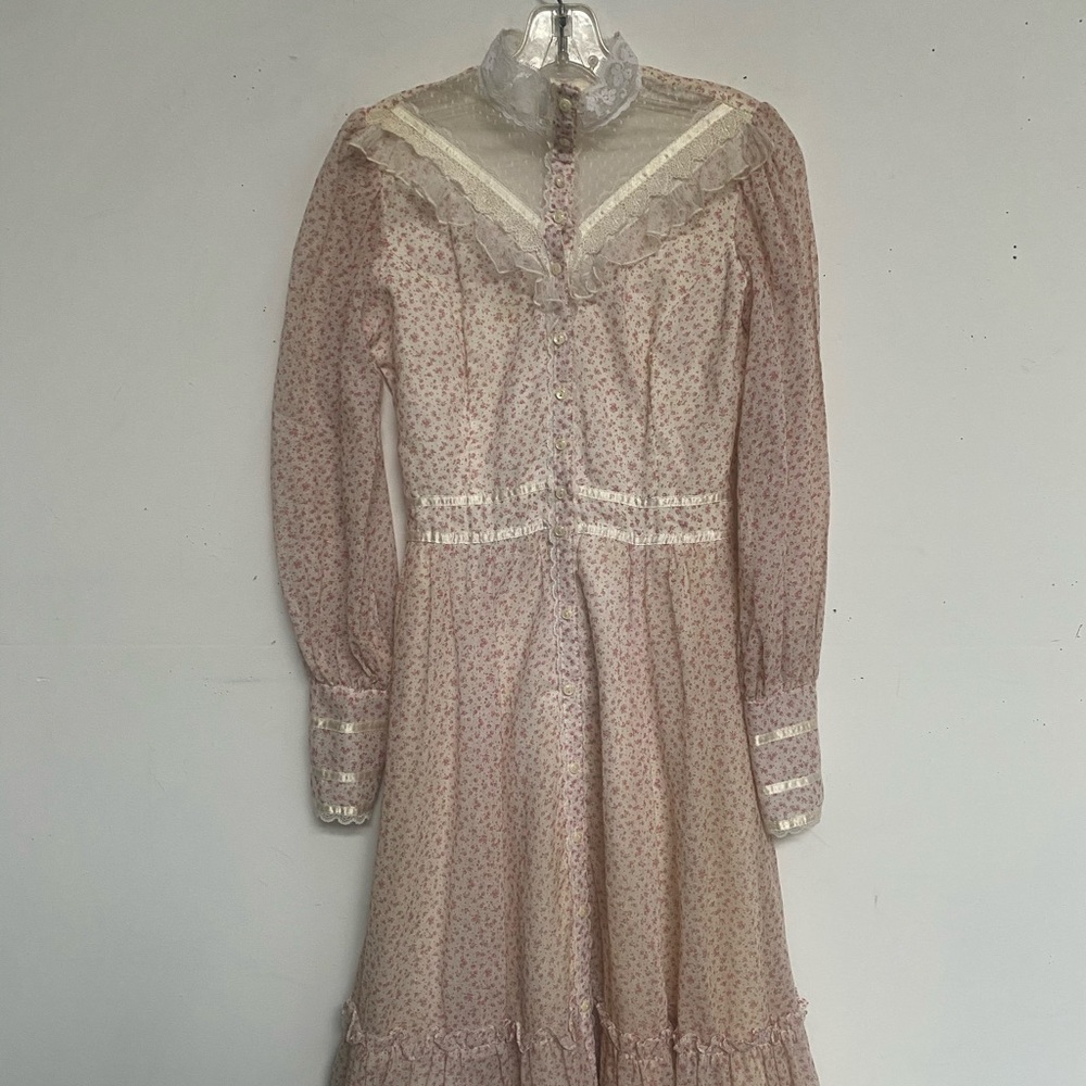 Vintage 70s Gunne Sax Prairie Dress Size Small